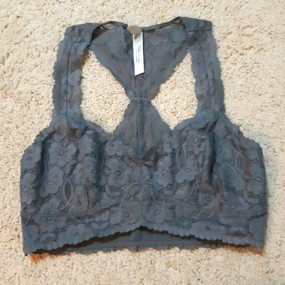 Free People Graphite Bralette